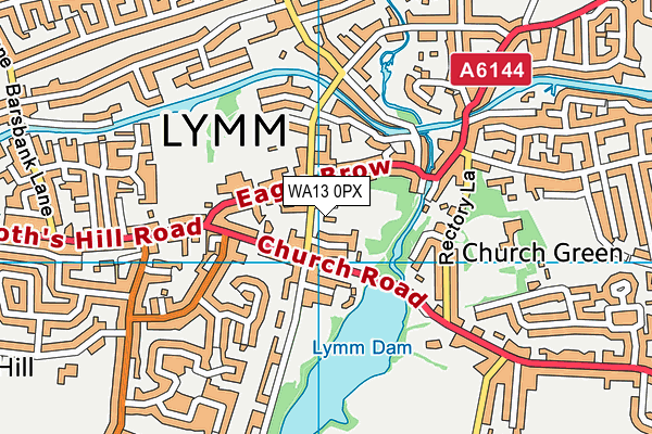 WA13 0PX map - OS VectorMap District (Ordnance Survey) WA13 0PX map - OS VectorMap District (Ordnance Survey)