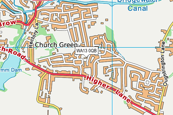 WA13 0QB map - OS VectorMap District (Ordnance Survey) WA13 0QB map - OS VectorMap District (Ordnance Survey)