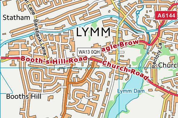 WA13 0QH map - OS VectorMap District (Ordnance Survey) WA13 0QH map - OS VectorMap District (Ordnance Survey)