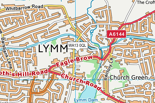 WA13 0QL map - OS VectorMap District (Ordnance Survey) WA13 0QL map - OS VectorMap District (Ordnance Survey)