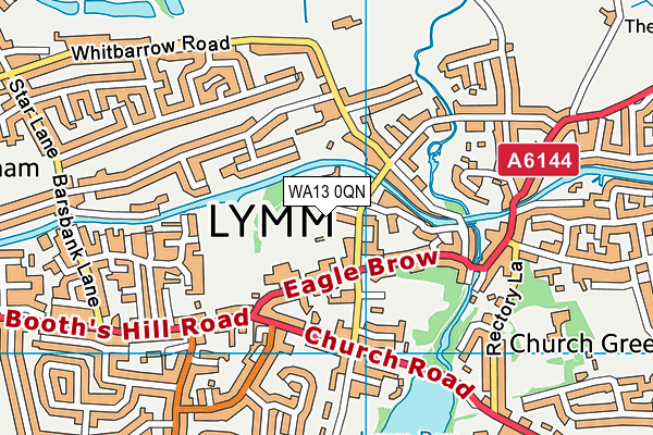 WA13 0QN map - OS VectorMap District (Ordnance Survey)