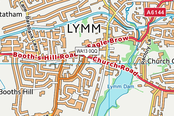 WA13 0QQ map - OS VectorMap District (Ordnance Survey) WA13 0QQ map - OS VectorMap District (Ordnance Survey)