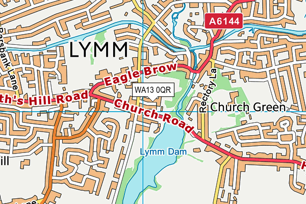 WA13 0QR map - OS VectorMap District (Ordnance Survey) WA13 0QR map - OS VectorMap District (Ordnance Survey)