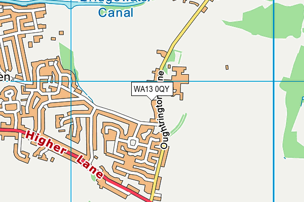 WA13 0QY map - OS VectorMap District (Ordnance Survey) WA13 0QY map - OS VectorMap District (Ordnance Survey)