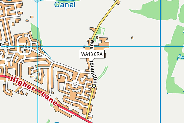 WA13 0RA map - OS VectorMap District (Ordnance Survey) WA13 0RA map - OS VectorMap District (Ordnance Survey)