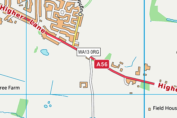 WA13 0RG map - OS VectorMap District (Ordnance Survey) WA13 0RG map - OS VectorMap District (Ordnance Survey)