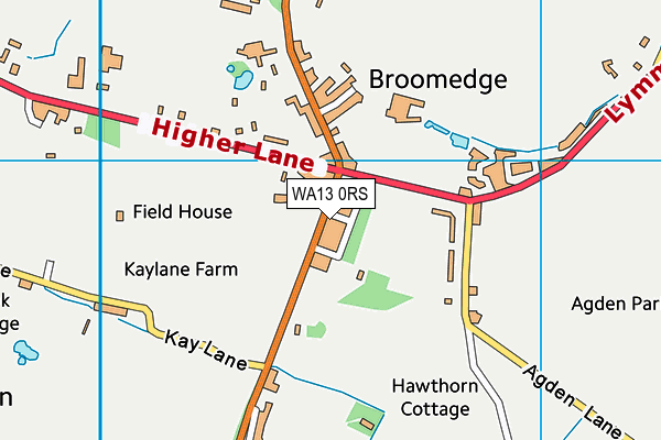 WA13 0RS map - OS VectorMap District (Ordnance Survey) WA13 0RS map - OS VectorMap District (Ordnance Survey)