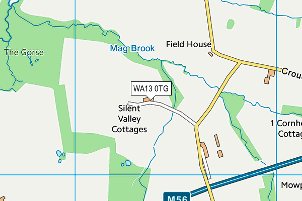 WA13 0TG map - OS VectorMap District (Ordnance Survey) WA13 0TG map - OS VectorMap District (Ordnance Survey)