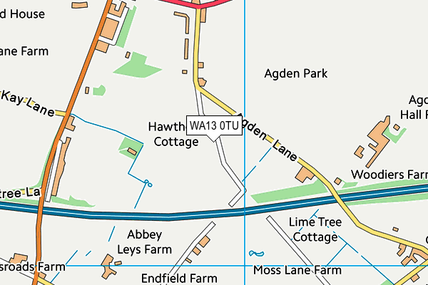 WA13 0TU map - OS VectorMap District (Ordnance Survey) WA13 0TU map - OS VectorMap District (Ordnance Survey)