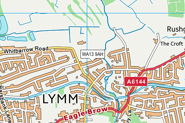 WA13 9AH map - OS VectorMap District (Ordnance Survey) WA13 9AH map - OS VectorMap District (Ordnance Survey)