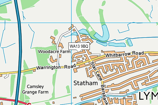 WA13 9BQ map - OS VectorMap District (Ordnance Survey) WA13 9BQ map - OS VectorMap District (Ordnance Survey)