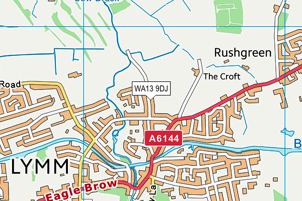 WA13 9DJ map - OS VectorMap District (Ordnance Survey) WA13 9DJ map - OS VectorMap District (Ordnance Survey)