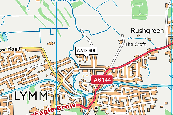 WA13 9DL map - OS VectorMap District (Ordnance Survey) WA13 9DL map - OS VectorMap District (Ordnance Survey)