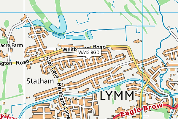 WA13 9GD map - OS VectorMap District (Ordnance Survey) WA13 9GD map - OS VectorMap District (Ordnance Survey)