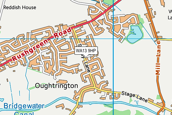 WA13 9HP map - OS VectorMap District (Ordnance Survey) WA13 9HP map - OS VectorMap District (Ordnance Survey)
