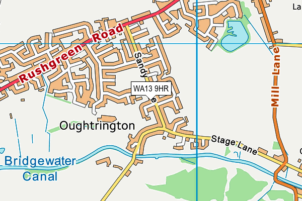 WA13 9HR map - OS VectorMap District (Ordnance Survey) WA13 9HR map - OS VectorMap District (Ordnance Survey)