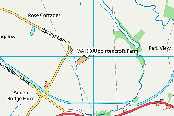 WA13 9JU map - OS VectorMap District (Ordnance Survey) WA13 9JU map - OS VectorMap District (Ordnance Survey)