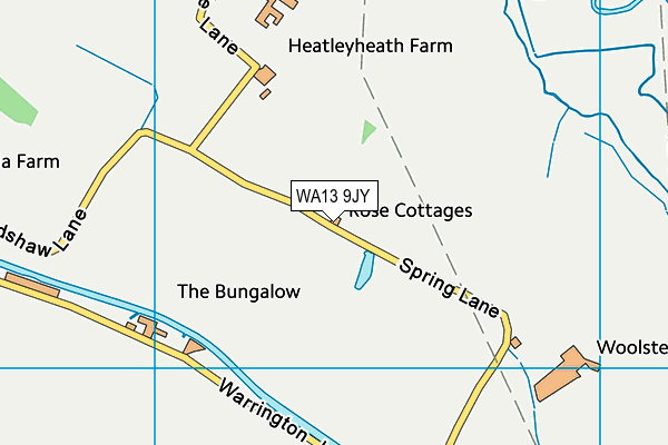 WA13 9JY map - OS VectorMap District (Ordnance Survey) WA13 9JY map - OS VectorMap District (Ordnance Survey)