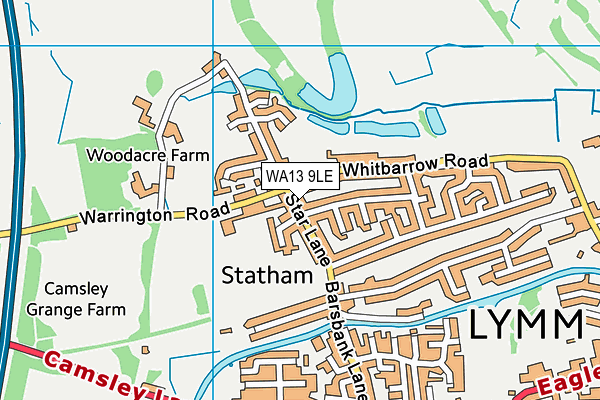 WA13 9LE map - OS VectorMap District (Ordnance Survey) WA13 9LE map - OS VectorMap District (Ordnance Survey)
