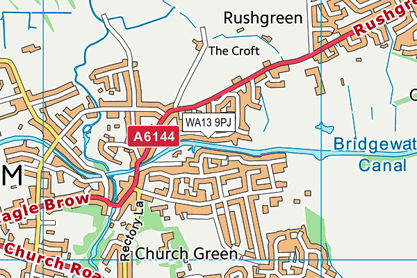 WA13 9PJ map - OS VectorMap District (Ordnance Survey) WA13 9PJ map - OS VectorMap District (Ordnance Survey)