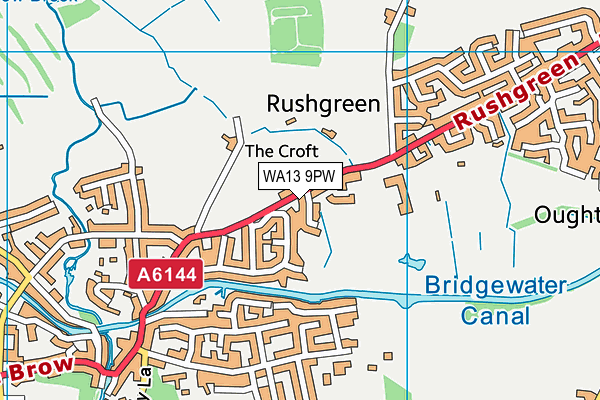 WA13 9PW map - OS VectorMap District (Ordnance Survey) WA13 9PW map - OS VectorMap District (Ordnance Survey)