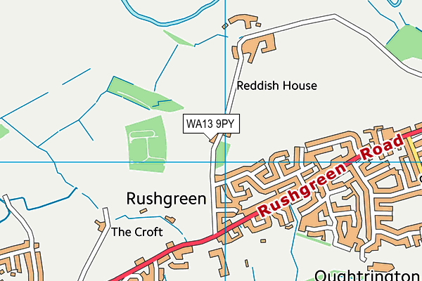WA13 9PY map - OS VectorMap District (Ordnance Survey) WA13 9PY map - OS VectorMap District (Ordnance Survey)