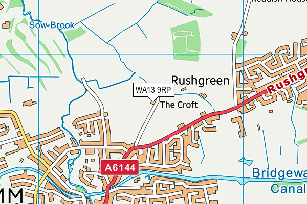 WA13 9RP map - OS VectorMap District (Ordnance Survey) WA13 9RP map - OS VectorMap District (Ordnance Survey)