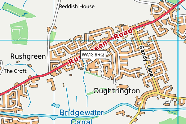WA13 9RQ map - OS VectorMap District (Ordnance Survey) WA13 9RQ map - OS VectorMap District (Ordnance Survey)