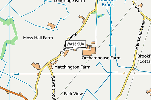 WA13 9UA map - OS VectorMap District (Ordnance Survey) WA13 9UA map - OS VectorMap District (Ordnance Survey)