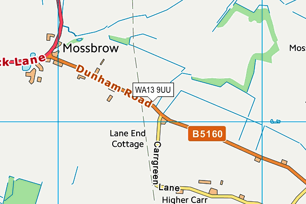 WA13 9UU map - OS VectorMap District (Ordnance Survey)