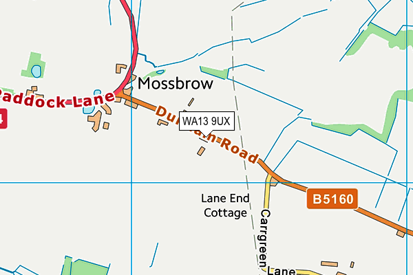 WA13 9UX map - OS VectorMap District (Ordnance Survey) WA13 9UX map - OS VectorMap District (Ordnance Survey)