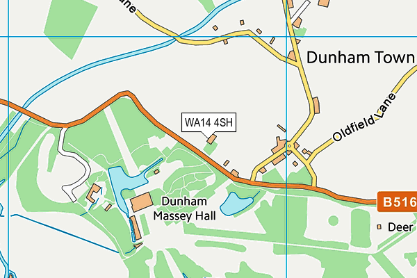 WA14 4SH map - OS VectorMap District (Ordnance Survey) WA14 4SH map - OS VectorMap District (Ordnance Survey)