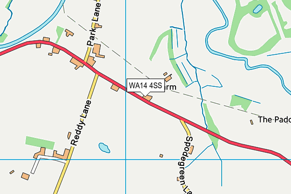 WA14 4SS map - OS VectorMap District (Ordnance Survey) WA14 4SS map - OS VectorMap District (Ordnance Survey)