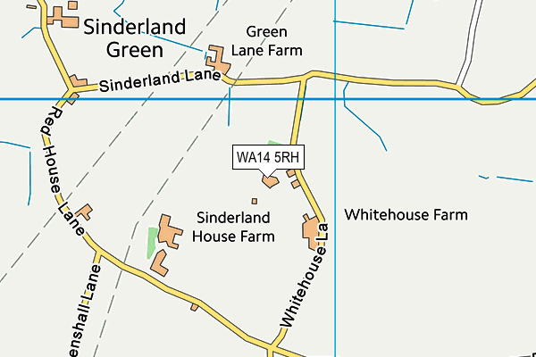 WA14 5RH map - OS VectorMap District (Ordnance Survey) WA14 5RH map - OS VectorMap District (Ordnance Survey)