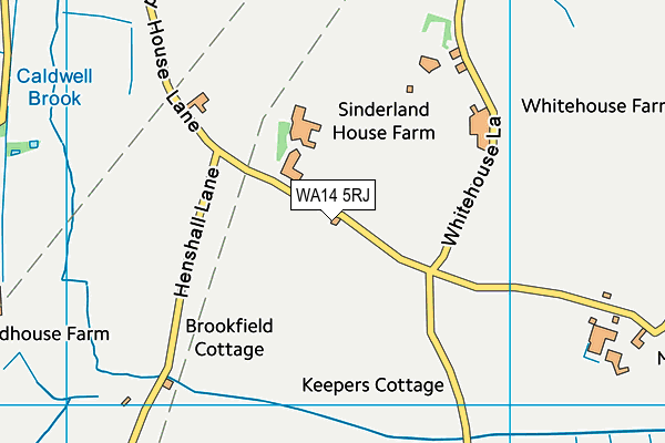 WA14 5RJ map - OS VectorMap District (Ordnance Survey) WA14 5RJ map - OS VectorMap District (Ordnance Survey)