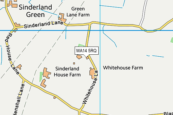 WA14 5RQ map - OS VectorMap District (Ordnance Survey) WA14 5RQ map - OS VectorMap District (Ordnance Survey)