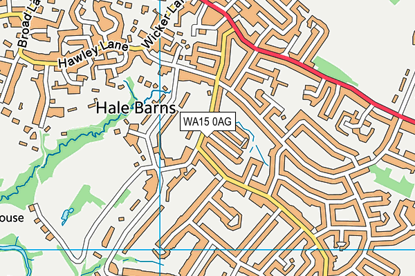 WA15 0AG map - OS VectorMap District (Ordnance Survey) WA15 0AG map - OS VectorMap District (Ordnance Survey)