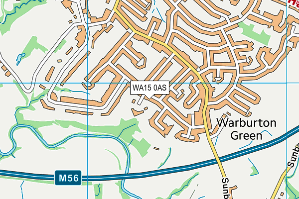WA15 0AS map - OS VectorMap District (Ordnance Survey) WA15 0AS map - OS VectorMap District (Ordnance Survey)