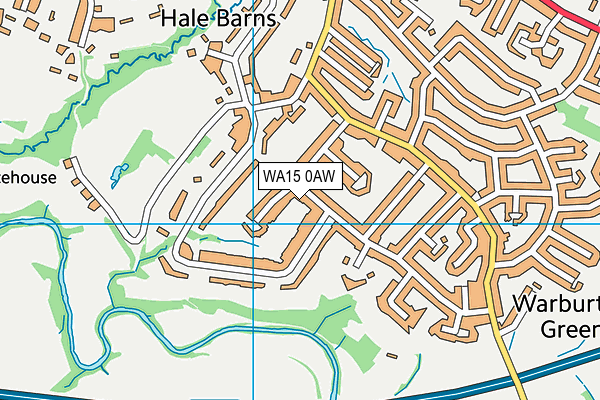 WA15 0AW map - OS VectorMap District (Ordnance Survey) WA15 0AW map - OS VectorMap District (Ordnance Survey)