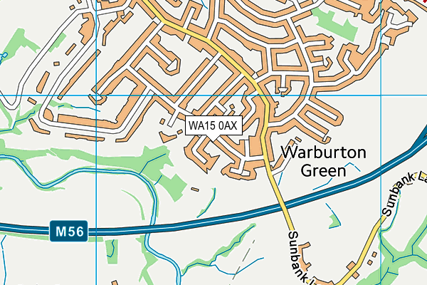 WA15 0AX map - OS VectorMap District (Ordnance Survey) WA15 0AX map - OS VectorMap District (Ordnance Survey)
