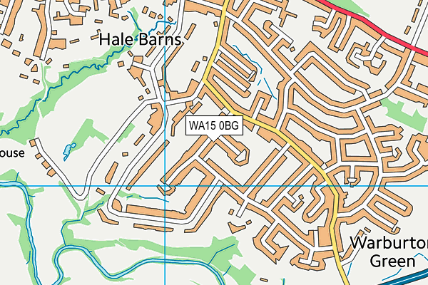 WA15 0BG map - OS VectorMap District (Ordnance Survey) WA15 0BG map - OS VectorMap District (Ordnance Survey)