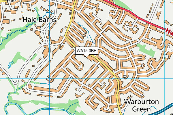WA15 0BH map - OS VectorMap District (Ordnance Survey) WA15 0BH map - OS VectorMap District (Ordnance Survey)