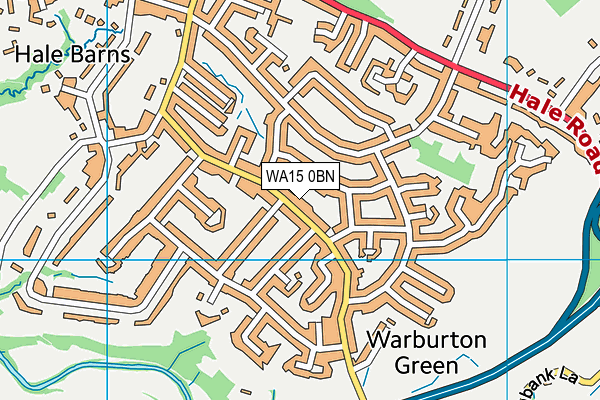 WA15 0BN map - OS VectorMap District (Ordnance Survey) WA15 0BN map - OS VectorMap District (Ordnance Survey)
