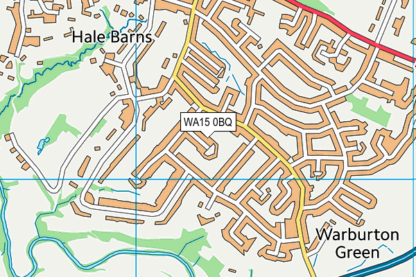 WA15 0BQ map - OS VectorMap District (Ordnance Survey) WA15 0BQ map - OS VectorMap District (Ordnance Survey)