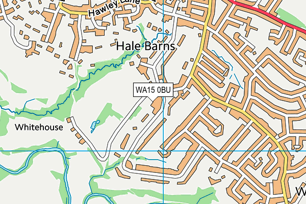WA15 0BU map - OS VectorMap District (Ordnance Survey) WA15 0BU map - OS VectorMap District (Ordnance Survey)