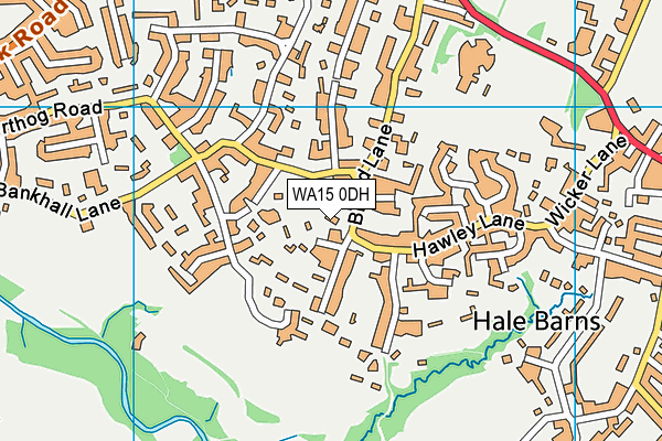 WA15 0DH map - OS VectorMap District (Ordnance Survey) WA15 0DH map - OS VectorMap District (Ordnance Survey)