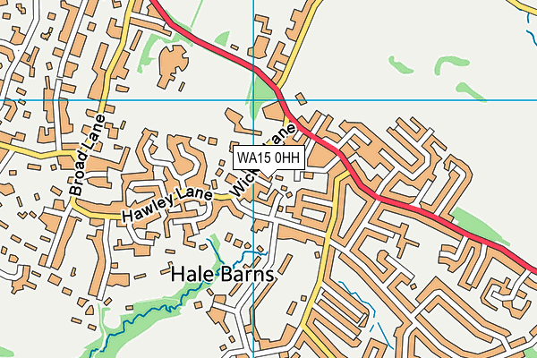 WA15 0HH map - OS VectorMap District (Ordnance Survey) WA15 0HH map - OS VectorMap District (Ordnance Survey)