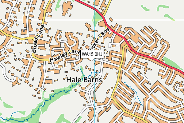 WA15 0HJ map - OS VectorMap District (Ordnance Survey) WA15 0HJ map - OS VectorMap District (Ordnance Survey)