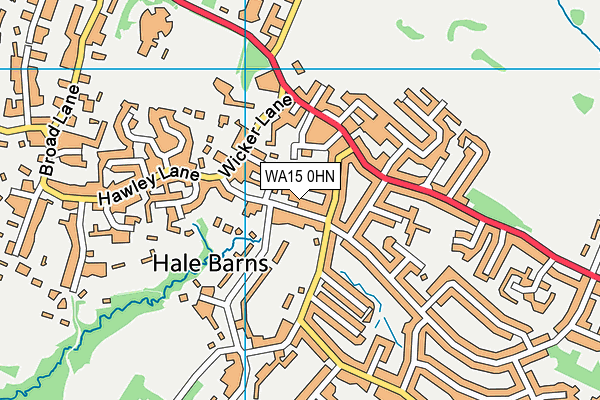 WA15 0HN map - OS VectorMap District (Ordnance Survey) WA15 0HN map - OS VectorMap District (Ordnance Survey)