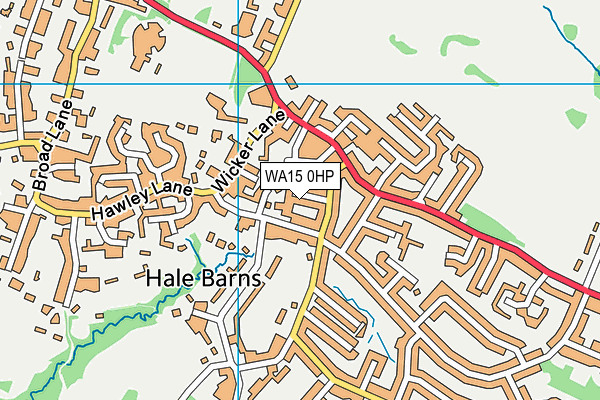 WA15 0HP map - OS VectorMap District (Ordnance Survey) WA15 0HP map - OS VectorMap District (Ordnance Survey)